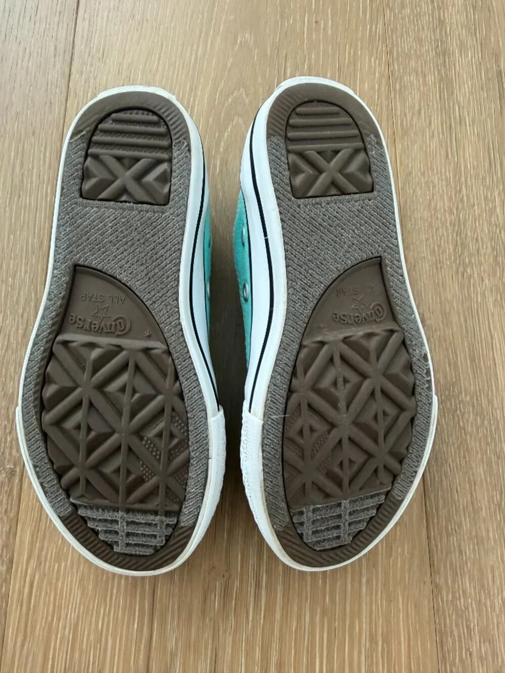 Converse Shoes Kids 11 Chuck Taylor All Star Canvas Light Aqua Blue 357643F